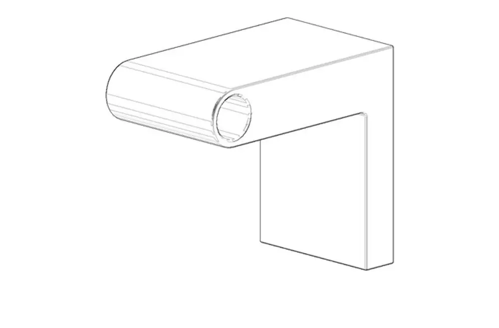 DORNBRACHT Halter für Badetuchhalter und Papierrollenhalter ERSATZTEILE 081767502 40 x 60 x 68 mm Chrom, 081767502-00 Galeriebild 1